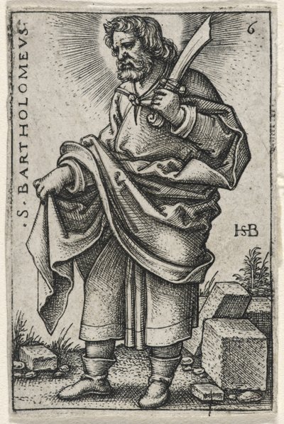 Pyhä Bartolomeus, 1541-46 tekijältä Hans Sebald Beham
