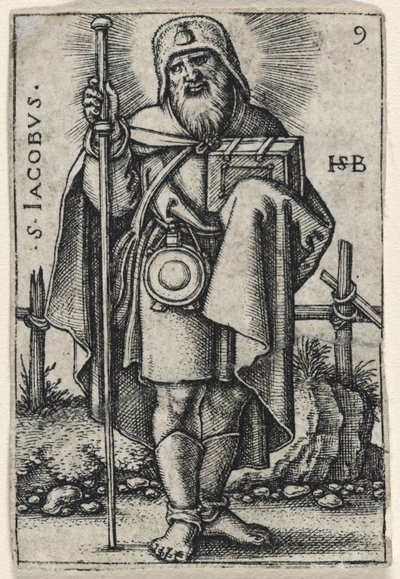 Pyhä James, majuri, 1541-46 tekijältä Hans Sebald Beham