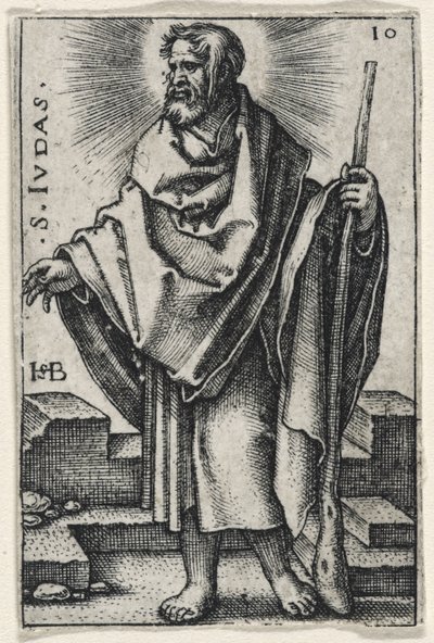 Pyhä Juudas Tadeus, 1541-46 tekijältä Hans Sebald Beham
