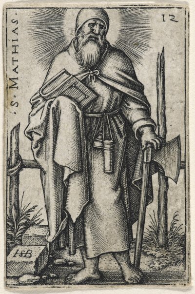 Pyhä Mathias, 1541-46 tekijältä Hans Sebald Beham