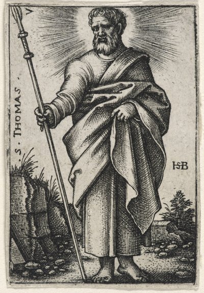 Pyhä Tuomas, 1541-46 tekijältä Hans Sebald Beham