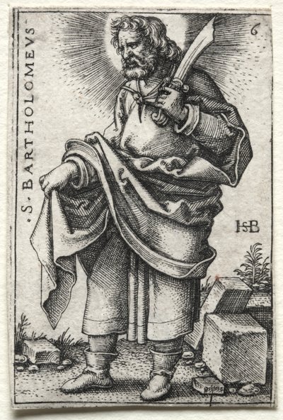 Pyhä Bartolomeus tekijältä Hans Sebald Beham