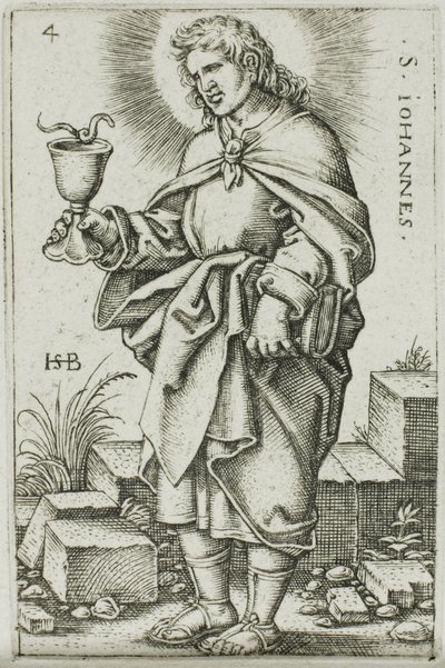 St. John, levy 4 julkaisusta Kahdestatoista apostolia tekijältä Hans Sebald Beham