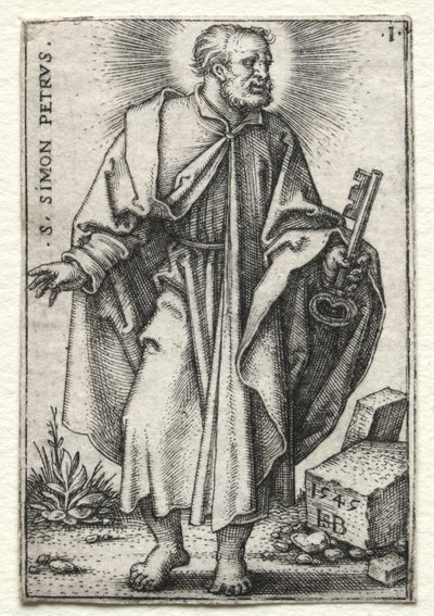 Pyhä Simon Pietari, 1545-1546. tekijältä Hans Sebald Beham