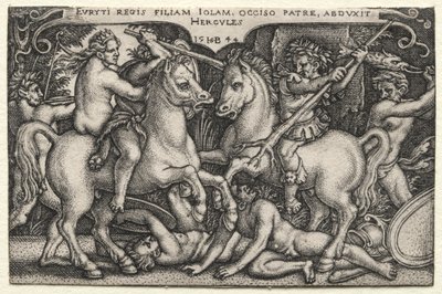 Hercules sieppaa Iolen tekijältä Hans Sebald Beham