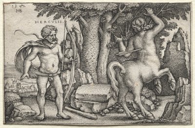Hercules ja Nessus tekijältä Hans Sebald Beham