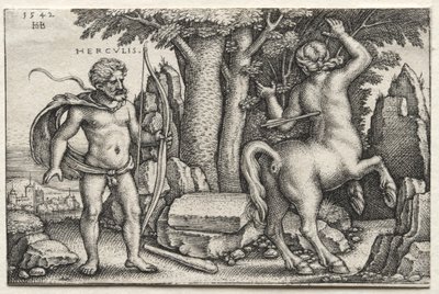 Hercules ja Nessus tekijältä Hans Sebald Beham