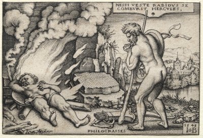 Herculesin työt: Hercules Pyreessä tekijältä Hans Sebald Beham