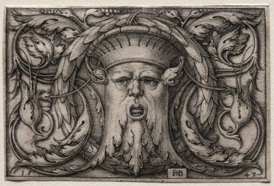 Naamio, 1543. tekijältä Hans Sebald Beham