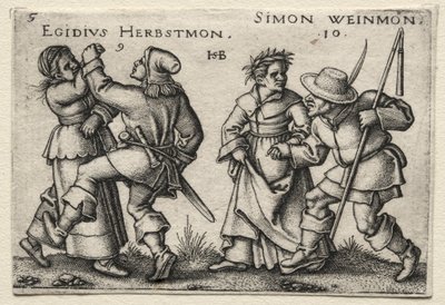 Kylän häät: Egidius Herbstmon / Simon Weimon tekijältä Hans Sebald Beham