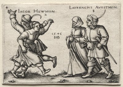 Kylän häät: Jacob Hewmon / Lawrencius Augstmon tekijältä Hans Sebald Beham
