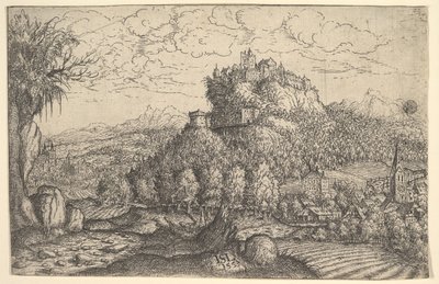 Maisema, 1553. tekijältä Hans Sebald Lautensack