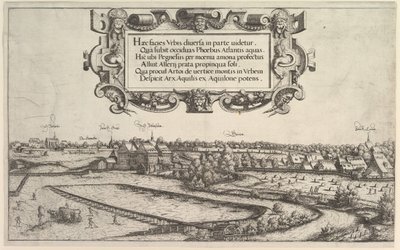 Näkymä Nürnbergiin lännestä, 1552. tekijältä Hans Sebald Lautensack