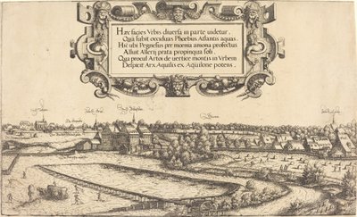 Näkymä Nürnbergiin lännestä [vasen osa], 1552. tekijältä Hans Sebald Lautensack