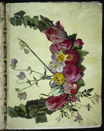 Acabat corona floral tekijältä Hans Simon Holtzbecker