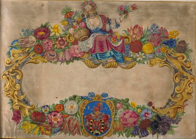 piirustus, albumi, painatus tekijältä Hans Simon Holtzbecker