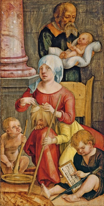 Mary Salome ja hänen perheensä, 1515 tekijältä Hans Suess Kulmbach