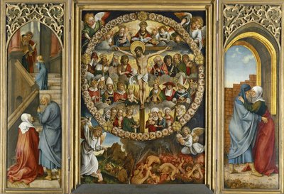 Ruusukkeen triptyykki tekijältä Hans Suess Kulmbach von