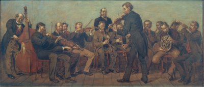 Maaseudun musiikkibändi tekijältä Hans Thoma