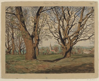 Taunus-maisema Oberurselin lähellä tekijältä Hans Thoma