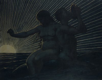 Triton-pari, 1892 tekijältä Hans Thoma