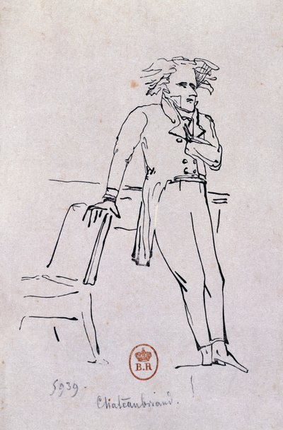 Muotokuva Francois-Rene de Chateaubriandista tekijältä Hans Toepper