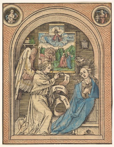 Marian ilmestys, 1400-luvun loppu - 1500-luvun alku. tekijältä Hans Wechtlin the Elder
