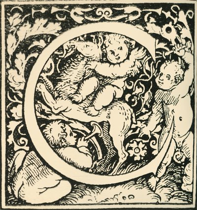 C - Hans Weiditzin aakkoset, c1520-1521, 1908. tekijältä Hans Weiditz