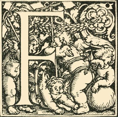 F - Hans Weiditzin aakkoset, c1520-1521, 1908. tekijältä Hans Weiditz