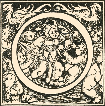 O – Hans Weiditzin aakkoset, c1520-1521, 1908. tekijältä Hans Weiditz