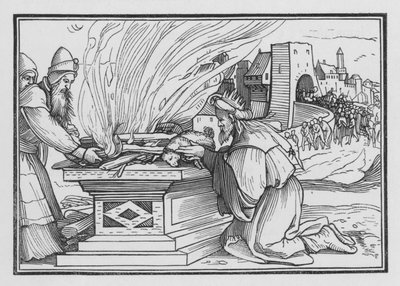 Ahas Reigneth erittäin pahasti, 2 Kings XVI, 12 tekijältä Hans after Holbein the Younger