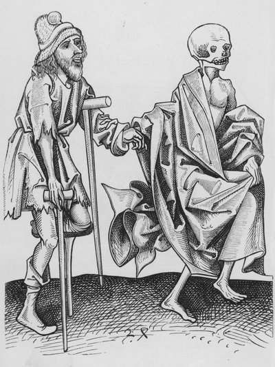 Holbeinin kuoleman tanssi tekijältä Hans after Holbein the Younger