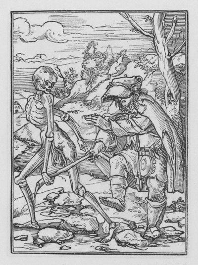 Holbeinin Kuolematanssi: Sokea mies tekijältä Hans after Holbein the Younger