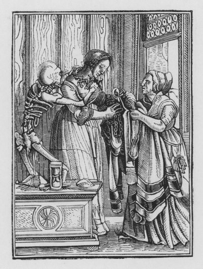 Holbeinin kuoleman tanssi: Kreivitär tekijältä Hans after Holbein the Younger