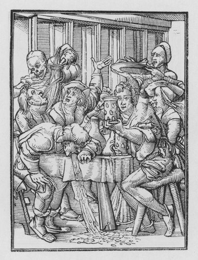 Holbeinin Kuolematanssi: Juomarit tekijältä Hans after Holbein the Younger