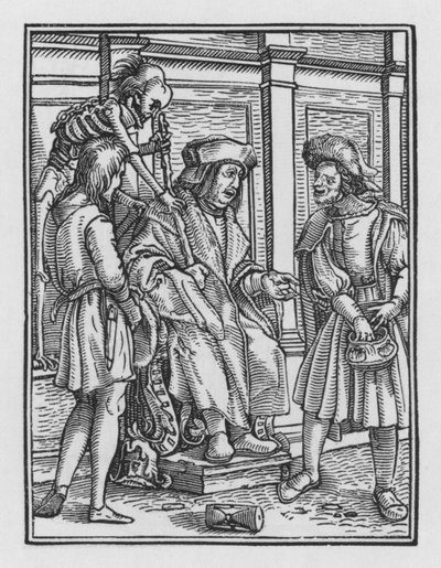 Holbeinin Kuolematanssi: Tuomari tekijältä Hans after Holbein the Younger