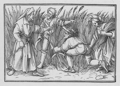 Ruth Gleaneth Boasin pelloilla, Ruut II, 5 tekijältä Hans after Holbein the Younger