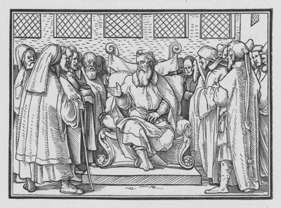 Sukututkimus Adamilta lausui, 1 Chronicles IX, 1 tekijältä Hans after Holbein the Younger