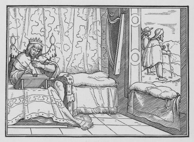 Jumalallisten onni, Psalmi I, 1 tekijältä Hans after Holbein the Younger