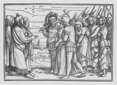 Midianilaiset hemmoteltu ja Bileam surmattu, numerot XXXI, 9 tekijältä Hans after Holbein the Younger