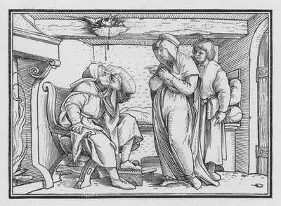 Tobitista tulee sokea, Tobit II, 10 tekijältä Hans after Holbein the Younger