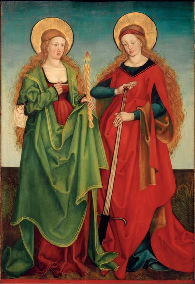 Pyhät Genoveva ja Lucia tekijältä Hans und Jakob Strüb