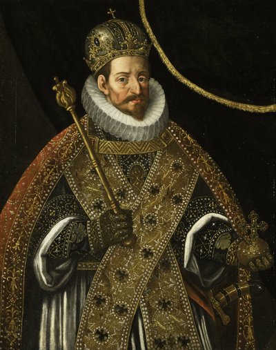 Matthias, Pyhän Rooman valtakunnan keisari (1557-1619) tekijältä Hans von Aachen (circle of)