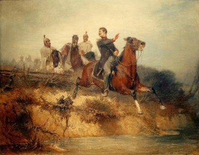 Szene aus den Freiheitskriegen tekijältä Hans von Marées