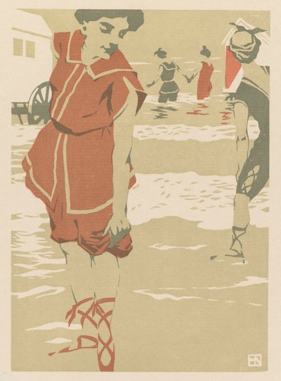 Uimarit, c. 1900. tekijältä Hans von Newmann