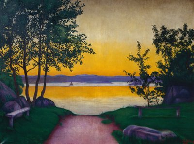 Iltatunnelmaa, Viksfjorden tekijältä Harald Oscar Sohlberg