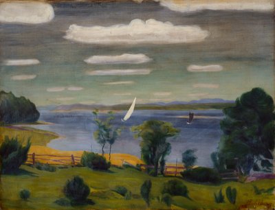 Kesäpäivä Viksfjordenissa, Larvikissa tekijältä Harald Oscar Sohlberg