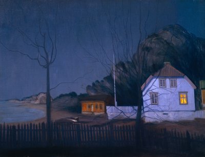 Kartano ja pienviljelijä (öljy kankaalle) tekijältä Harald Oscar Sohlberg