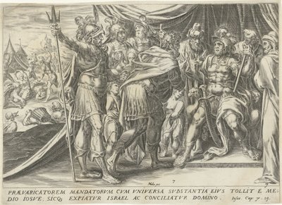 Achan Joosualle The History of Joshua (sarjan nimi) tekijältä Harmen Jansz Muller