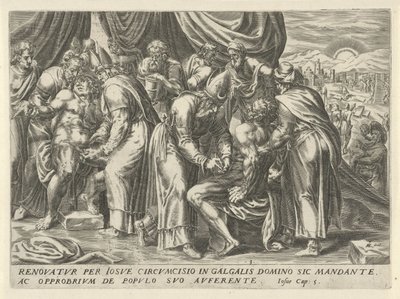 Israelilaisten ympärileikkaus The History of Joshua (sarjan nimi) tekijältä Harmen Jansz Muller